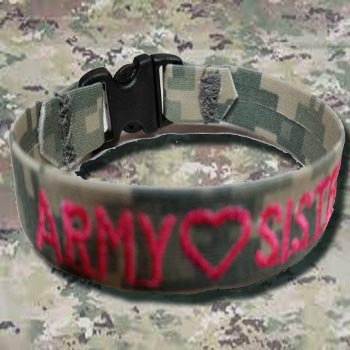 Red Camo Bracelets From Name Tape Factory in Wisconsin, Veteran Owned