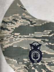 US AIR FORCE ABU FACE MASK EMBROIDERED SECURITY FORCES BADGE